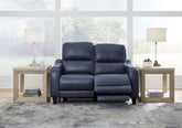 Bay Furniture Gallery - Ashley Furniture - Mercomatic Living Room - PWR REC Sofa with ADJ Headrest / Ocean - U7531115